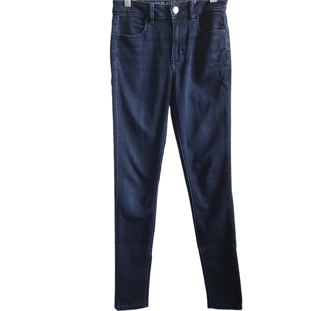 American Eagle Dark Wash High Rise Jeggings 0